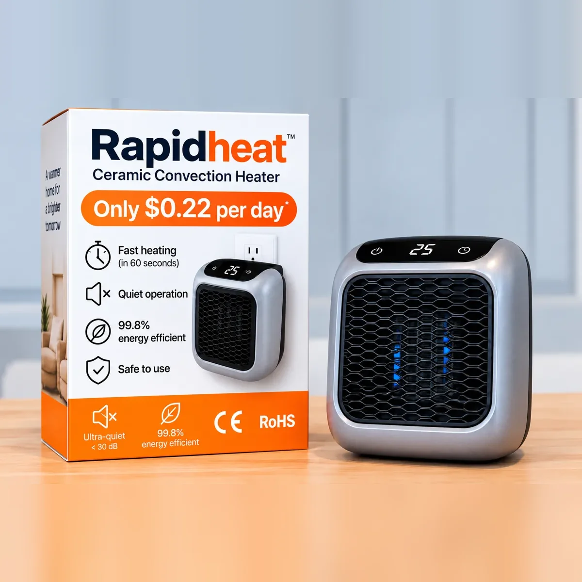 RapidHeat heater and its retail box